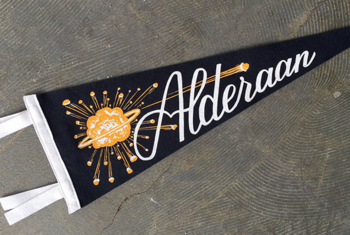 Frog & Toad Press - Wholesale Tapestry/Textile - Alderaan Pennant1
