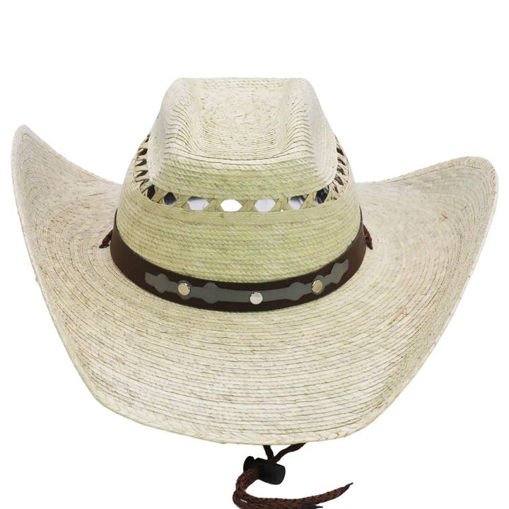 Cap Zone - Venta al por mayor Sombrero cowboy - Mujer - Sombrero Vaquero de Paja con Ventilación Biggs Palm7