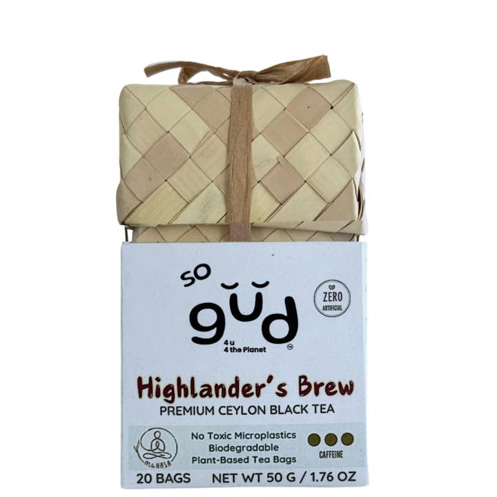 Highlander's Brew Thé Noir de Ceylan | Sachets de Thé Végétaliens pour la vente par maNASA Tea