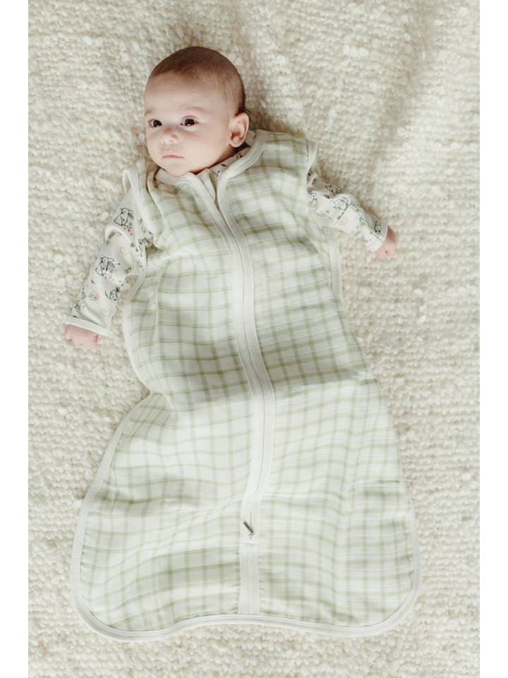 Under the Nile - Wholesale Sleepsack - Baby - Muslin Sleep Sack - Windowpane Sage