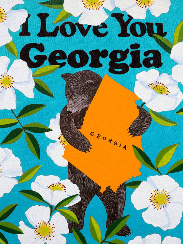 "I Love You Georgia" Print for wholesale by 3 Fish Studios