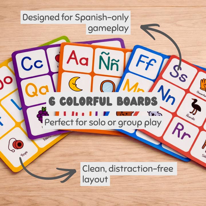 Pato Pato - Wholesale Brain Game - Kids - Letteria & Memoria - Spanish Phonics Learning Game for Kids1
