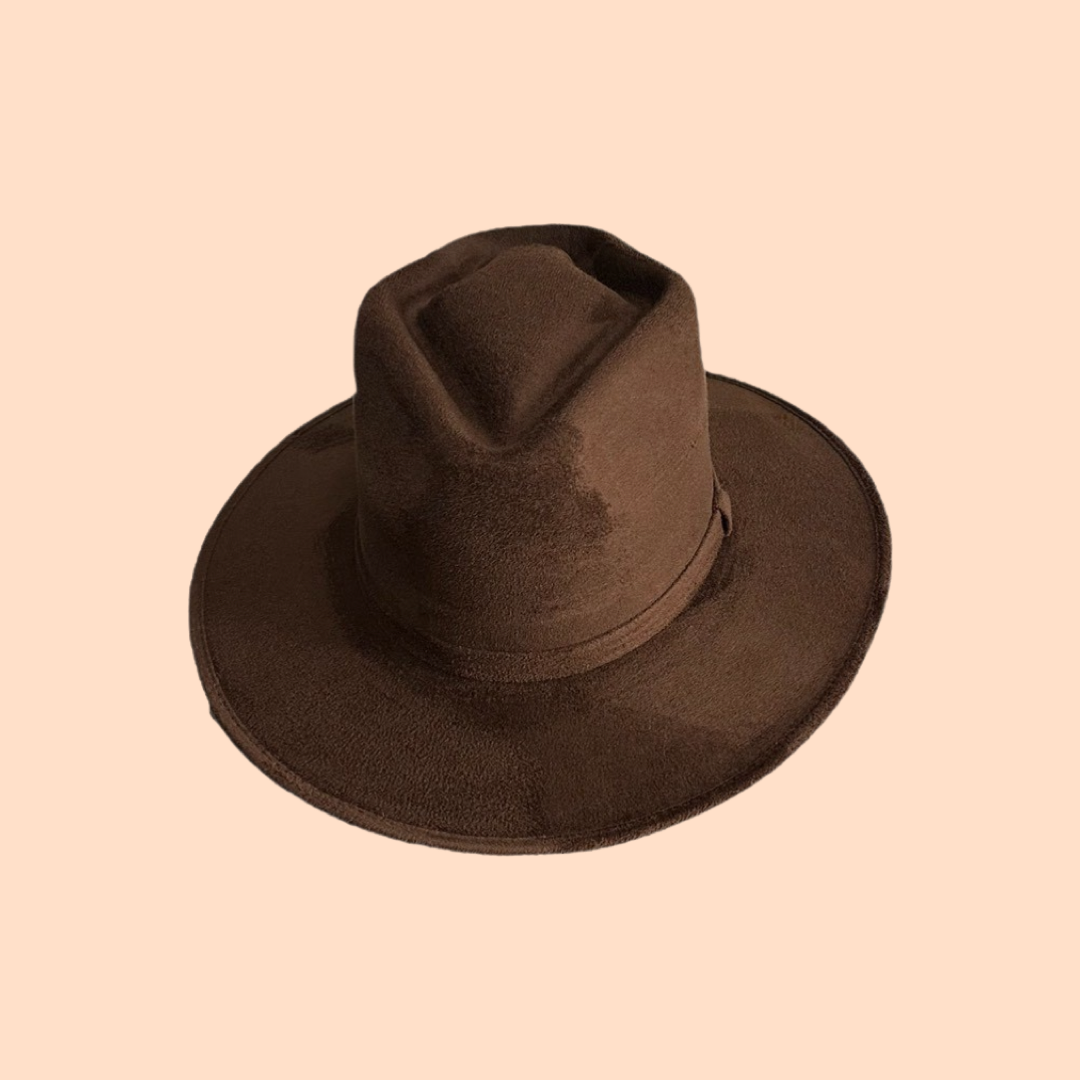 Nati Natash - Vendita all'ingrosso Fedora - Unisex - Cappello stile freccia con tesa piatta in suede vegano19