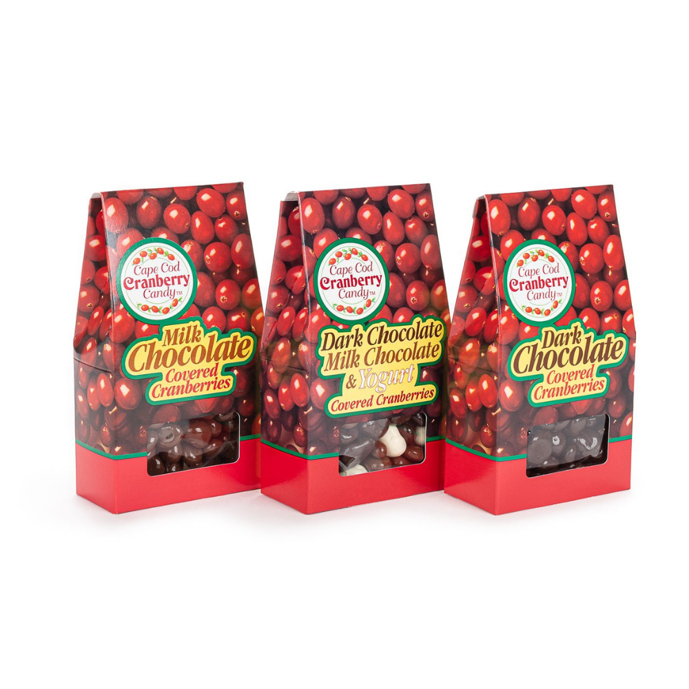 Cape Cod Provisions - Wholesale Chocolate Covered Sweets - Milk Chocolate Covered Cranberries 4oz2