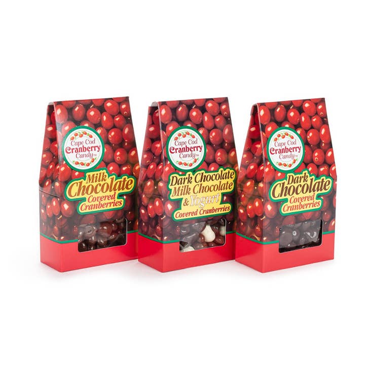 Cape Cod Provisions - Wholesale Chocolate Covered Sweets - Milk Chocolate Covered Cranberries 4oz2