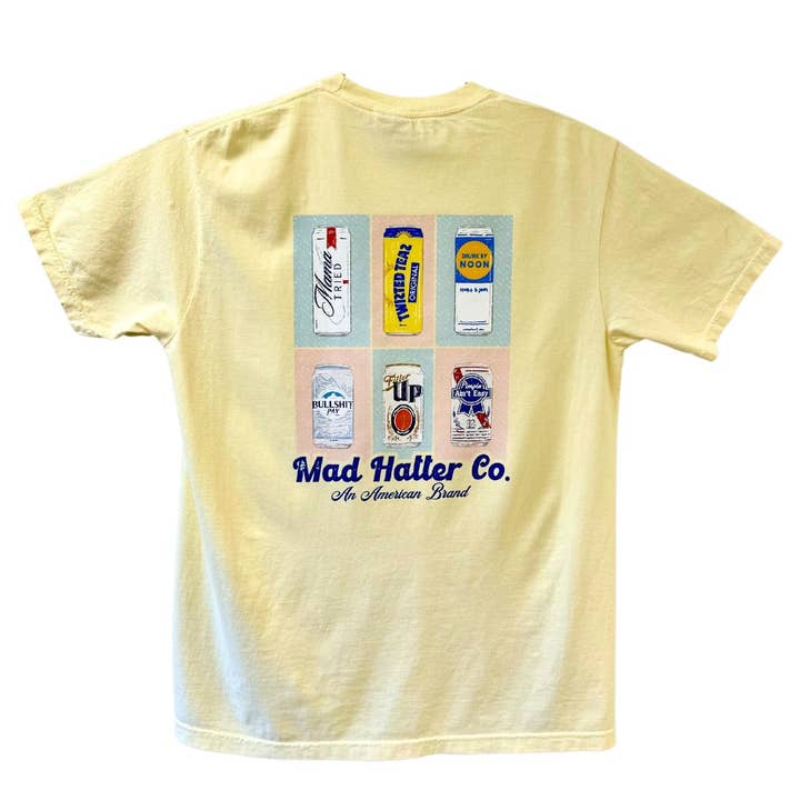 Apparel Now - Wholesale Screen Printed T-Shirt - Unisex - Brewski Tee- Banana