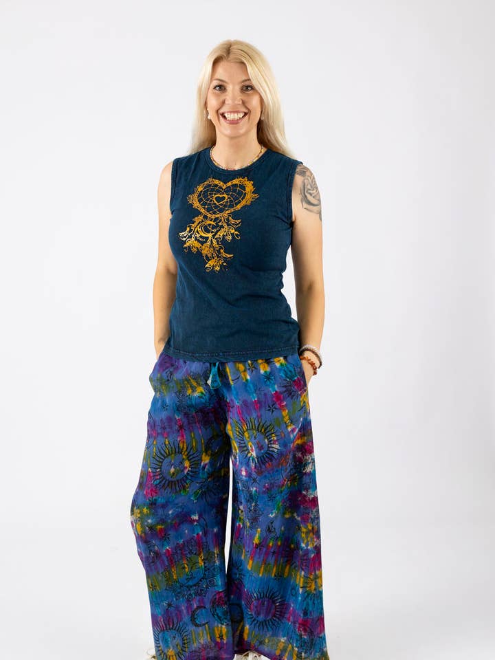 Ærmeløs hippie top for engroshandel hos Wicked Dragon Clothing