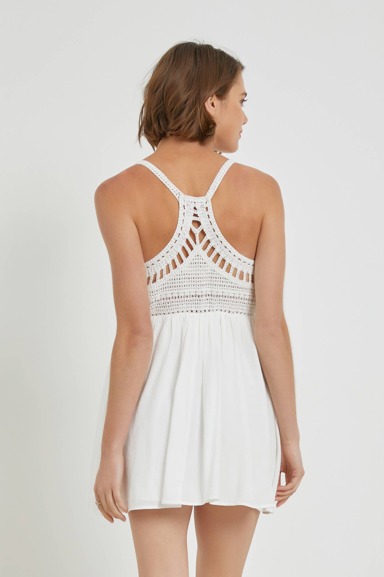 HOT PINK HÆKLET PANEL CAMI KJOLE for engroshandel på Faire7