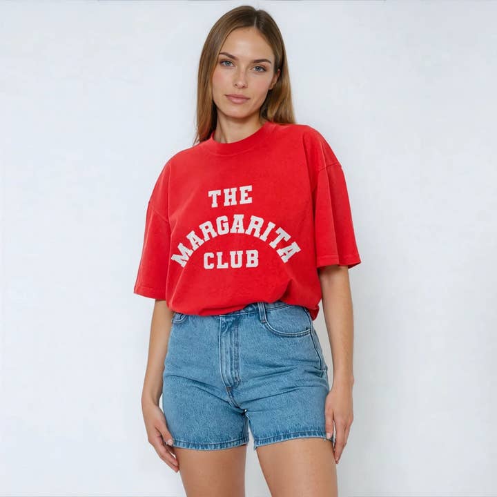 The Margarita Club Garment Dye Tee for wholesale by House of Lulu