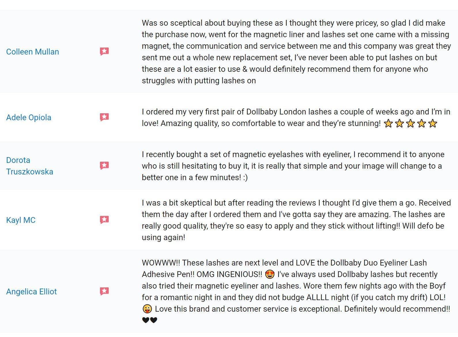 Dollbaby London Lashes - Vendita all'ingrosso Ciglia finte - Kit per ciglia e eyeliner magnetici32