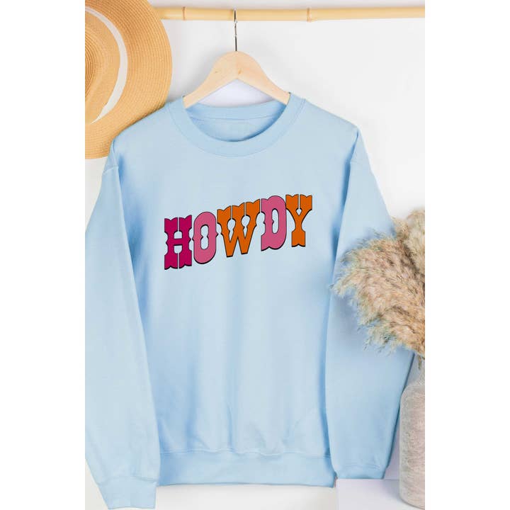 HOWDY Graphic Sweatshirt for wholesale by A. BLUSH CO