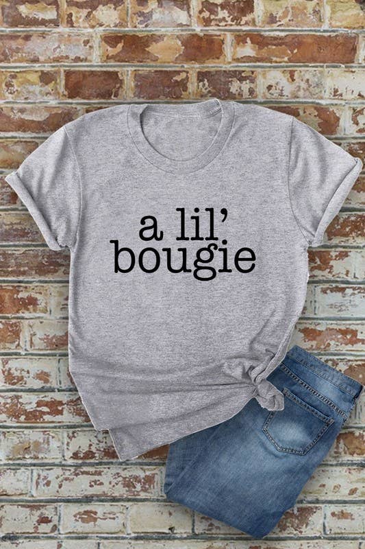 Top Avenue - Wholesale T-shirt met print - Dames - A Lil' Bougie, uniseks T-shirt met ronde hals10
