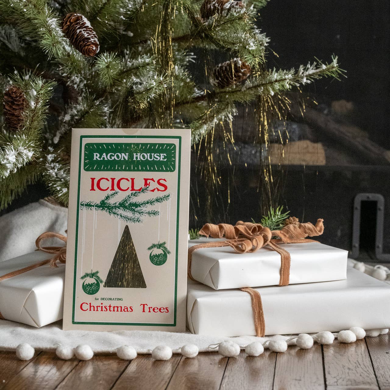 Ragon House - Wholesale Kerstdecoratie - Metallic groene ijspegels0