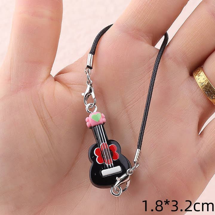 Little Trendy - Wholesale Keychain - Kids - Labubu Mini Guitar doll Accessories