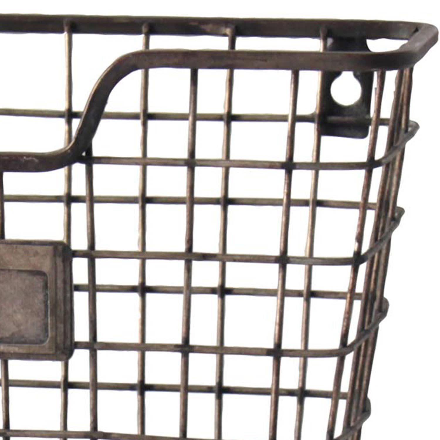 Foreside Home & Garden - Wholesale Wall Mounted Shelf - Rustic Distressed Wire Metal Hanging Wall Mail Pocket3