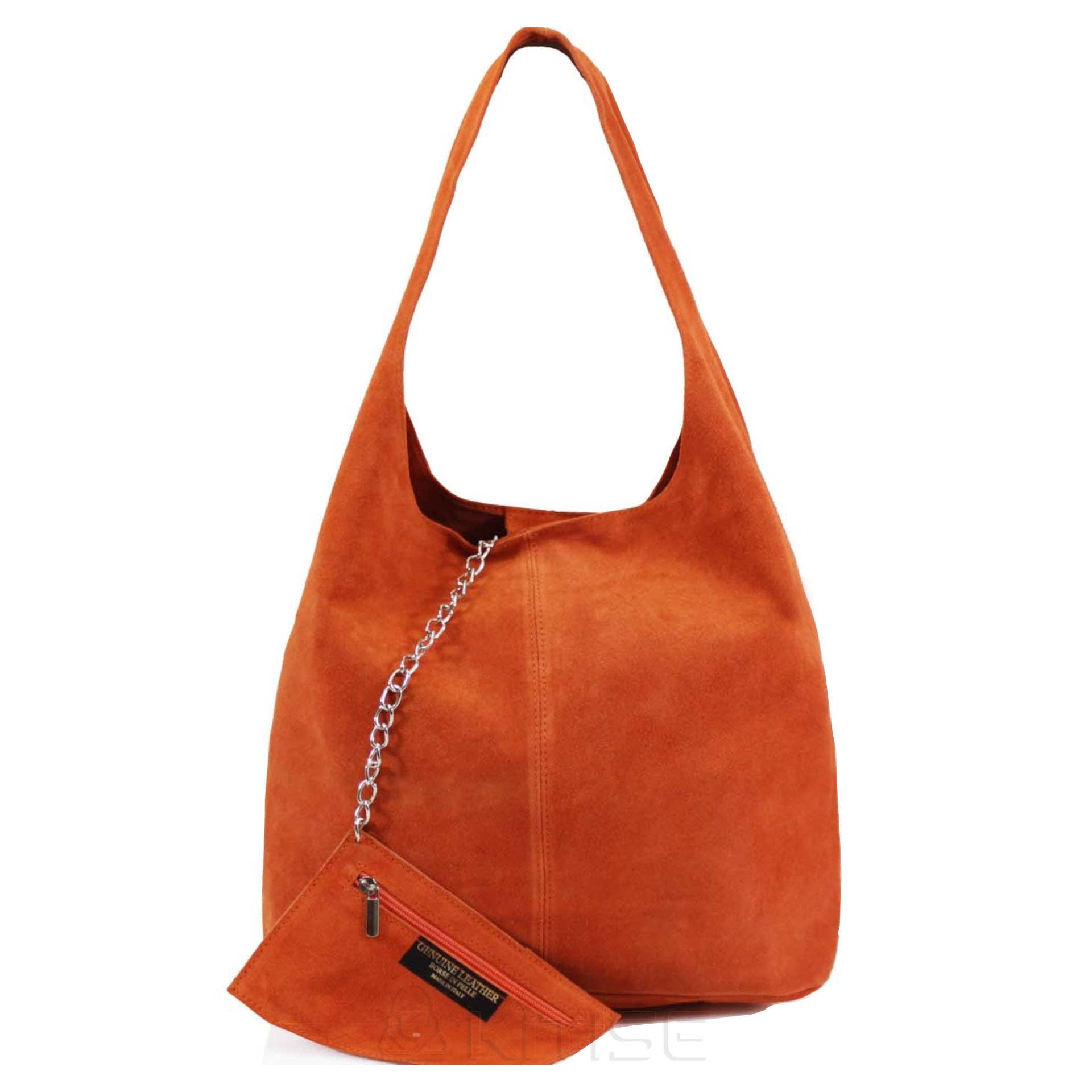 Ellas Trading - Wholesale Tote Bag - Women's - Genuine Italian Suede Large Tote Bag with Purse1