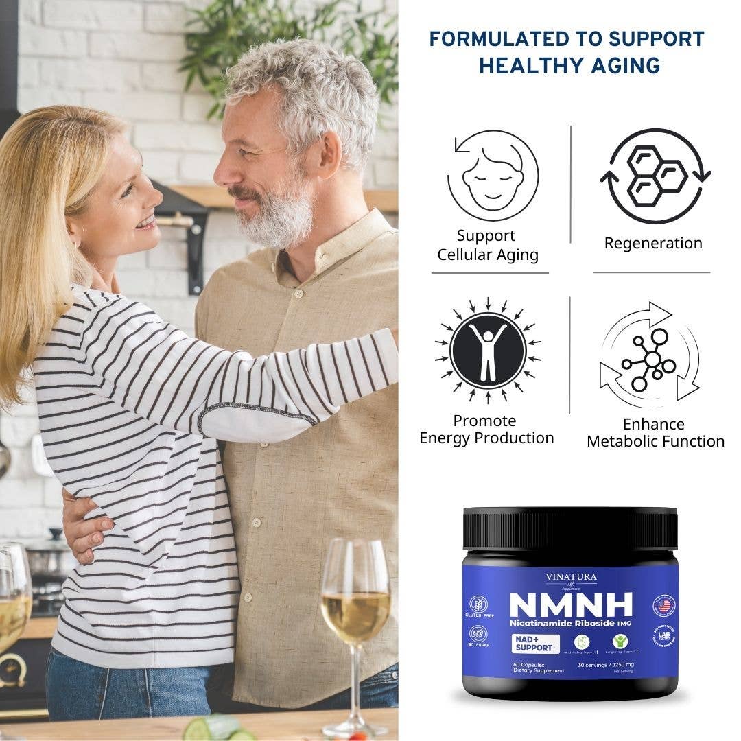 VINATURA SUPPLEMENTS - Wholesale Oral Supplement/Vitamin - NMNH, Nicotinamide Riboside & TMG - NAD+ Support3