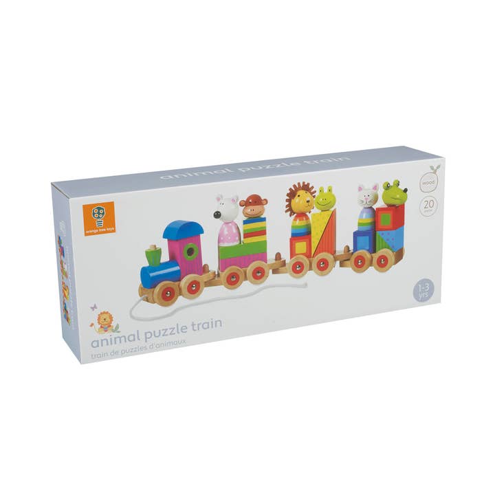Orange Tree Toys - Wholesale Wood Toy - Kids - Animal Wooden Puzzle Train