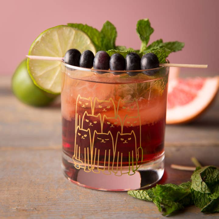 Counter Couture - Wholesale Cocktail/Liquor Glass - Cat Rocks Glass | Whiskey Glass | Cocktail Glass5