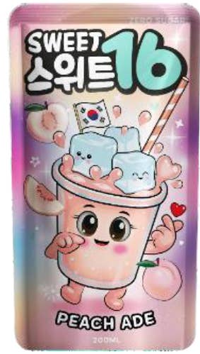INTERNATIONAL TASTE FOOD SARL - Wholesale Fruit Juice - SWEET 16 POUCH PEACH ADE 200ML X10