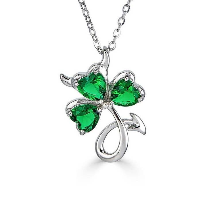 Lil' Irish Devil Shamrock Necklace for wholesale by The Irish Jewelry Company
