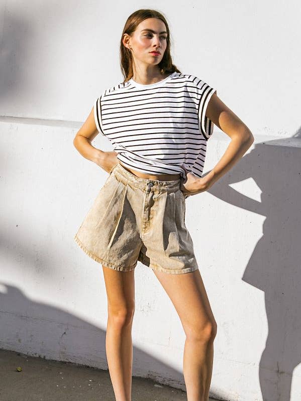 Um short jeans tingido demais - FP1164 por atacado de FLYING TOMATO