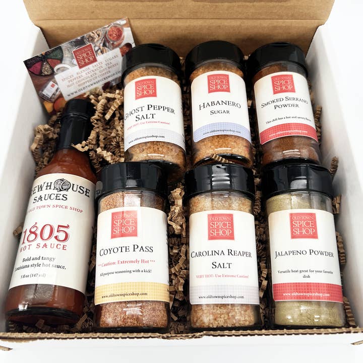 Old Town Spice Shop - Wholesale Dried spice mix - Hot & Spicy Gift Box, Gourmet Spices & Seasoning Set1