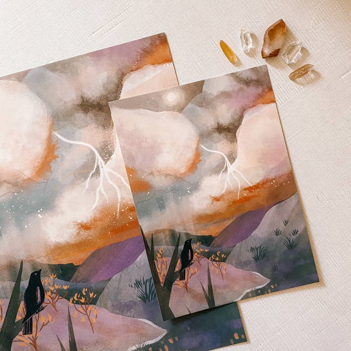 Lantern Print Co. - Wholesale Art Print - Art Print: Summer Tempest; 5x7, 8x10, 4x62