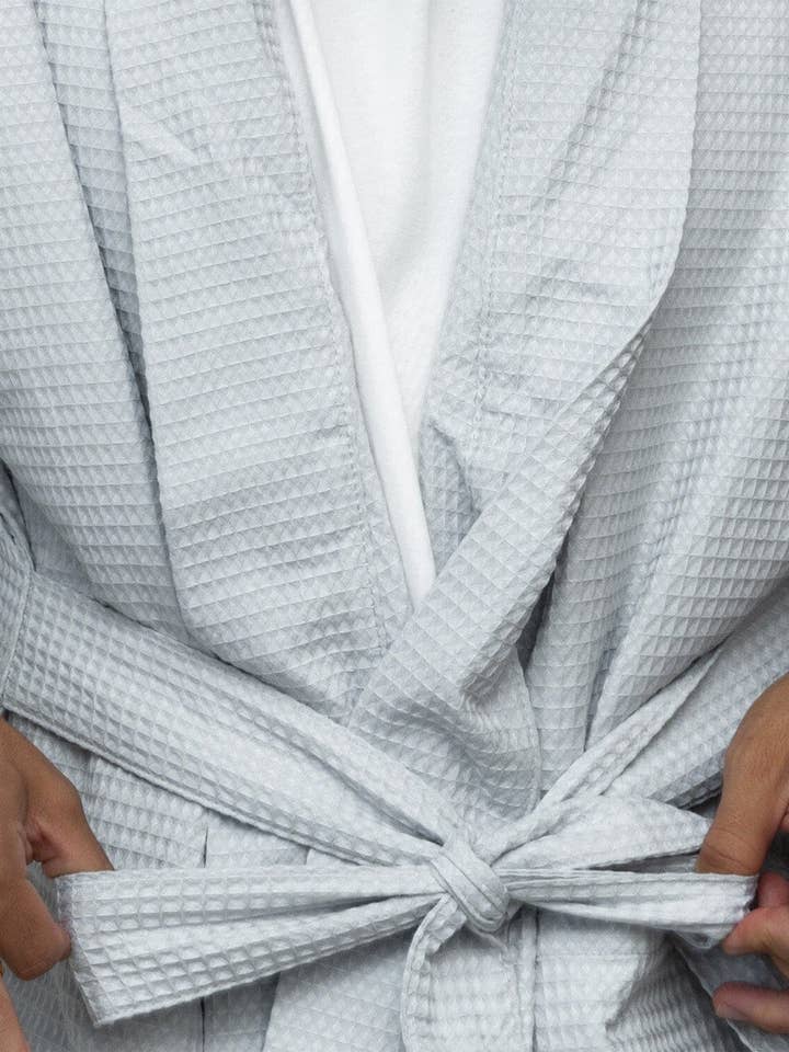 Portland Apron Company - Wholesale Robe - Unisex - Organic Cotton Waffle Bathrobe