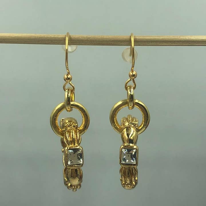 Brincos GP Talisman Dourado por atacado de Volare