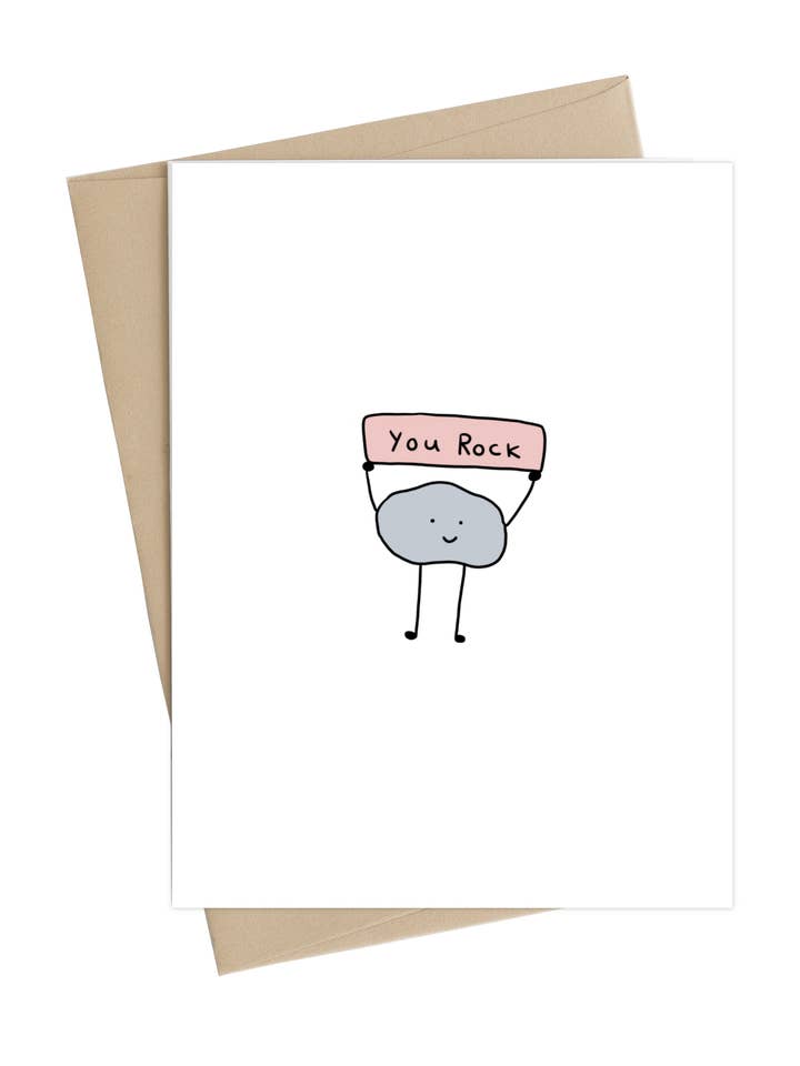 Du Rock Card for engroshandel hos Little May Papery