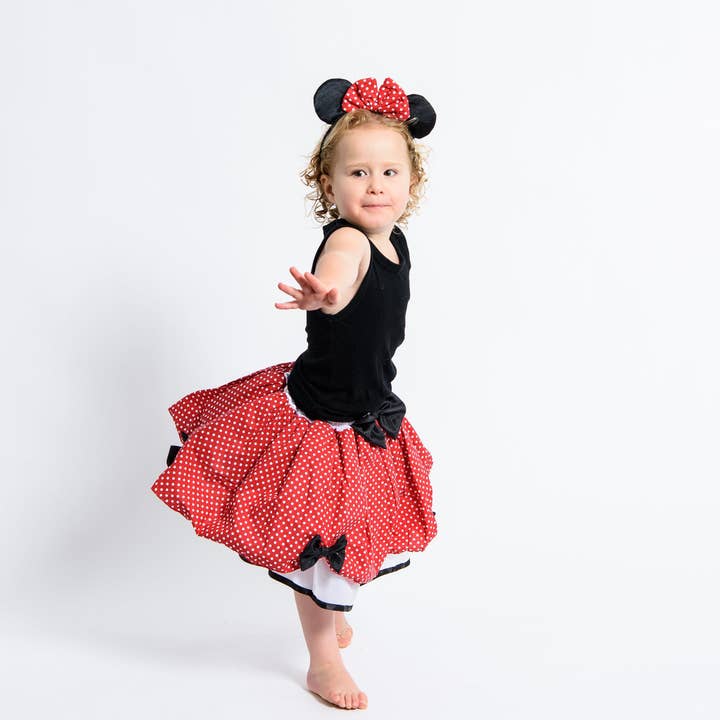 Lets dress up - Venta al por mayor Disfraz - Niños - Set de Minnie Mouse: falda tutú y diadema