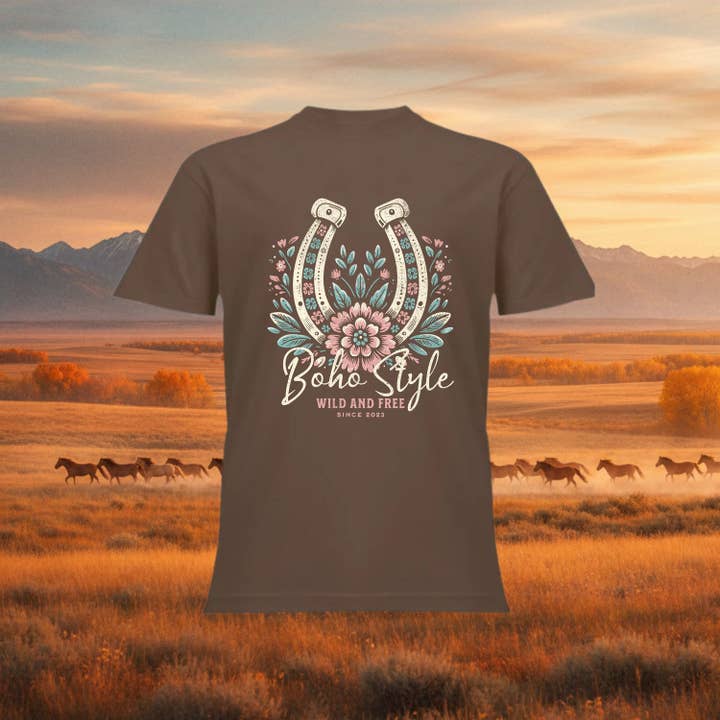 T-shirt Premium Sauvage & Libre pour la vente par Redneck Roads Apparel