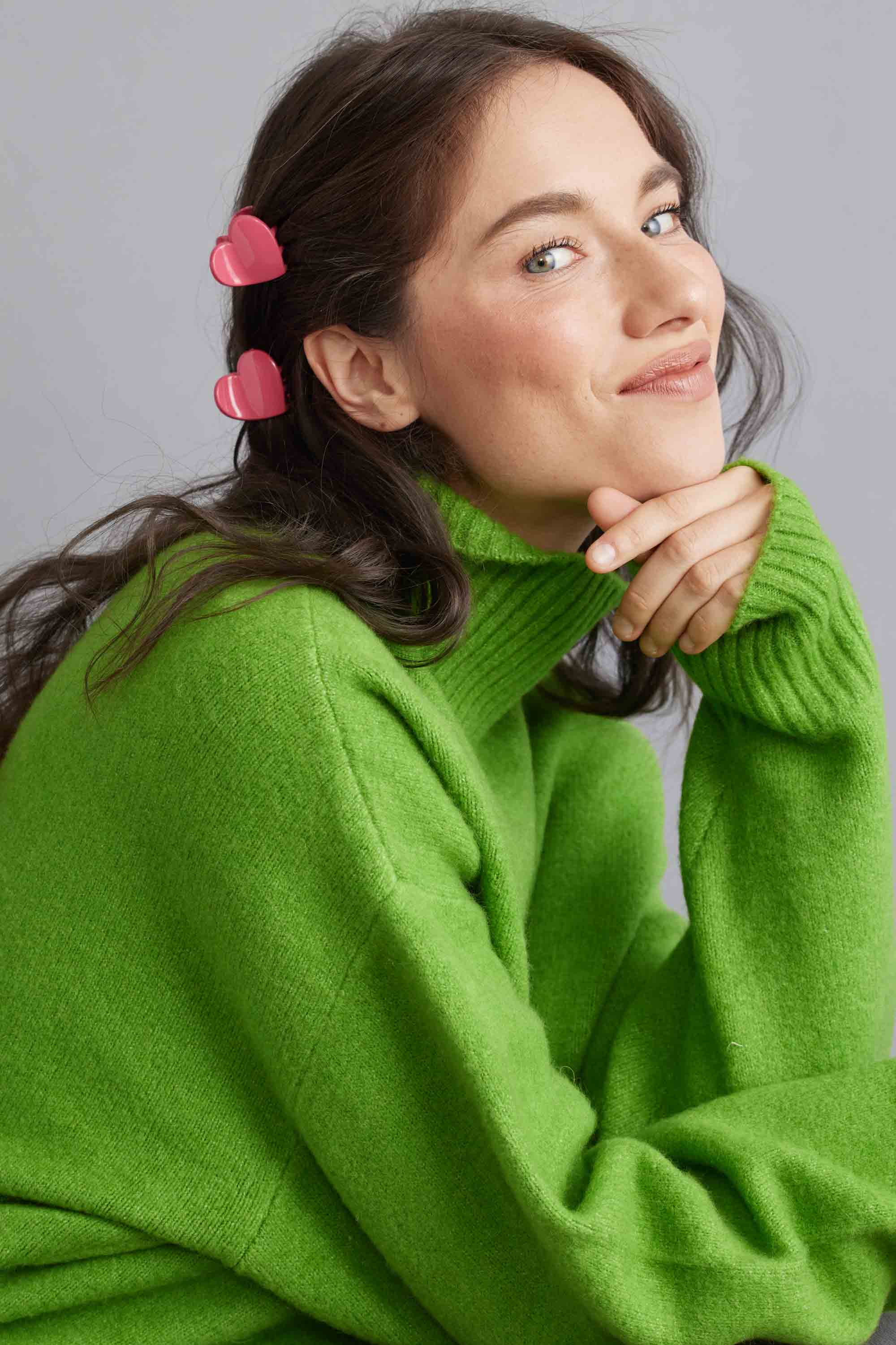 Tiepology - Wholesale Haarclip - Dames - Set glanzende haarclips met candy hearts5