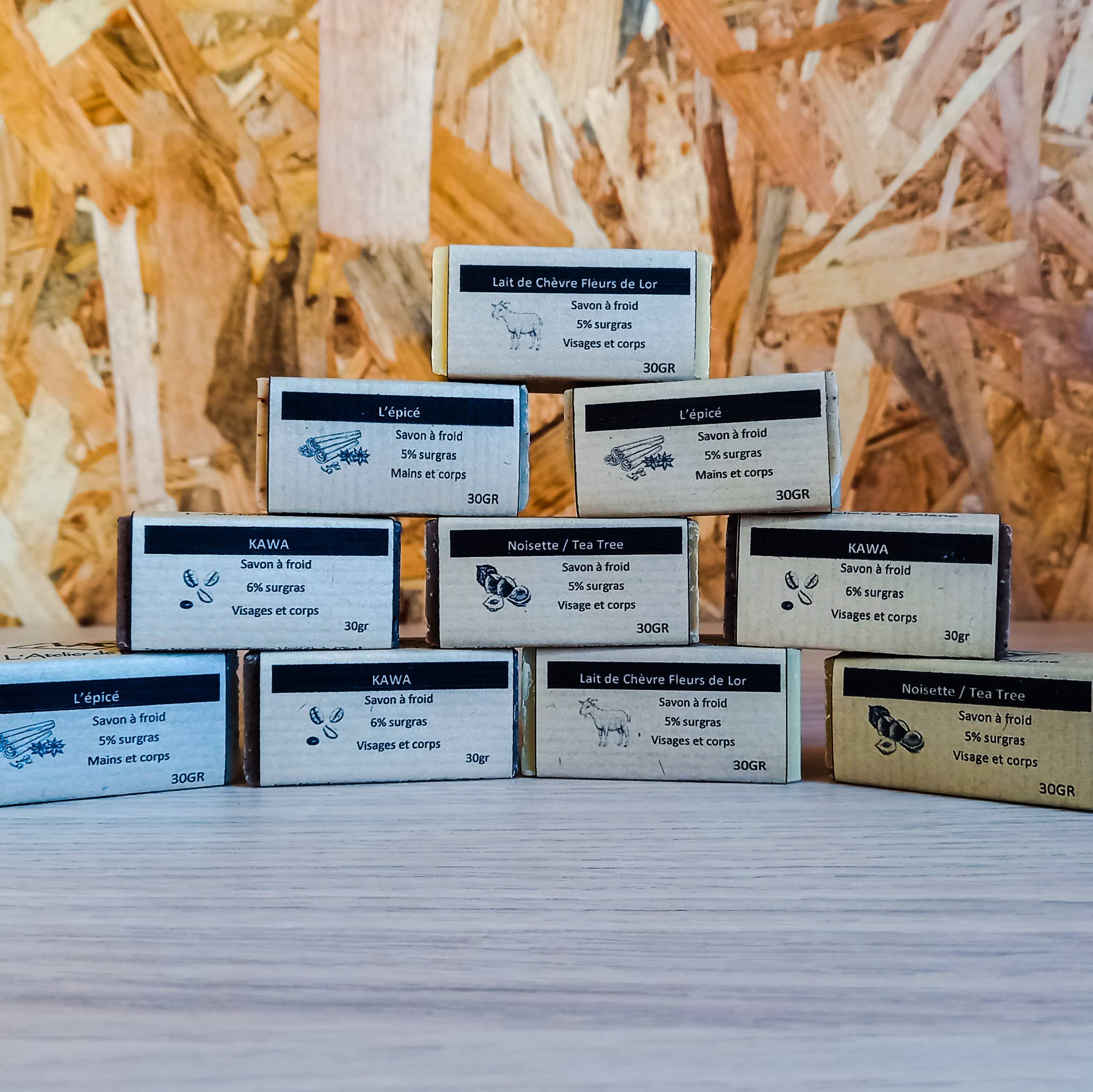 L'Atelier de Bélène – wholesale Bar Soap – KAWA SOAP - Guest Size, Hotel and Gite3