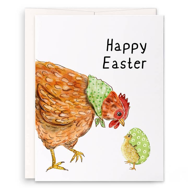 Easter Chicken - Funny Easter Card for wholesale by Liyana Studio
