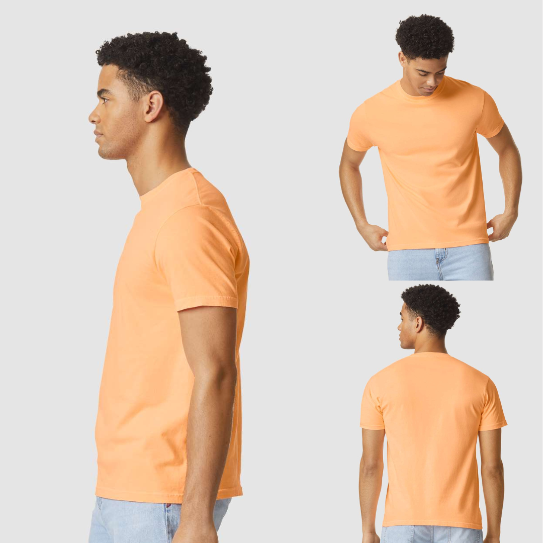 MYES BULK APPAREL - Vente T-shirt – unisexe - T-shirt en coton filé à l'anneau de poids lourd Comfort Colors5