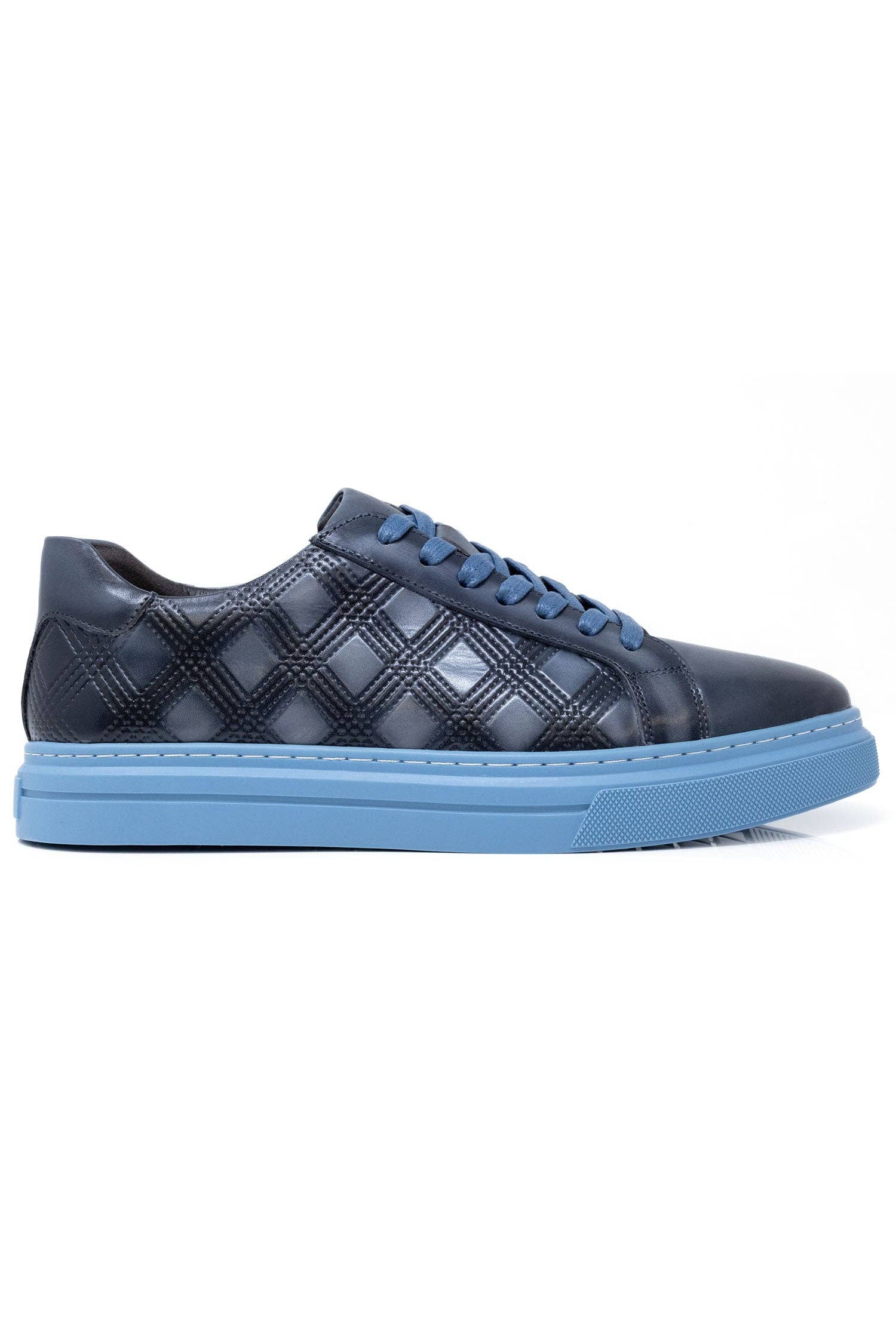 BARABAS - Wholesale Lifestyle Sneakers - Men's - Men's Checkered Lace-up Leather Sneakers 5SH0921
