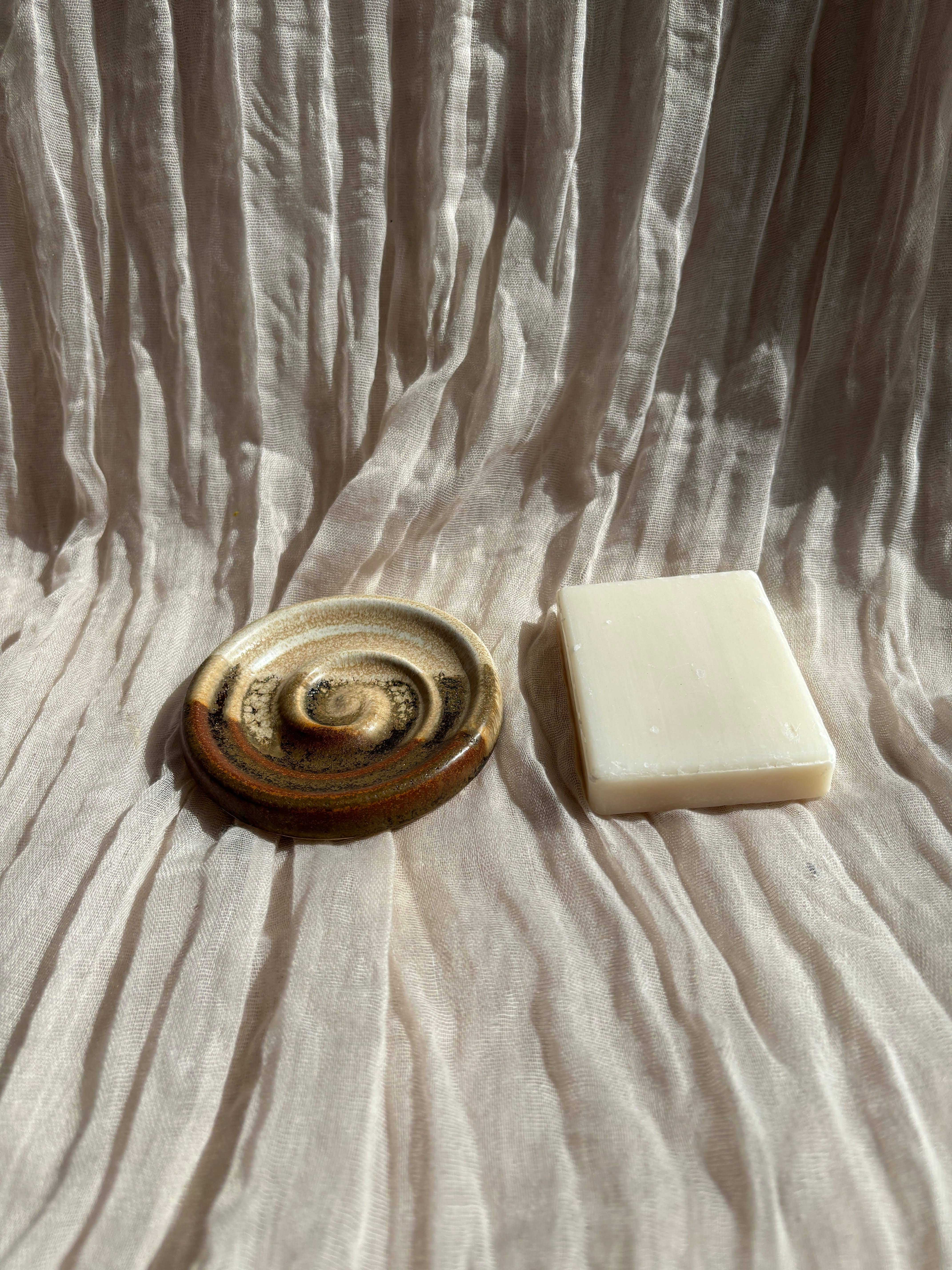 Charlotte Manser Ceramics - Wholesale Bath Soap Dish - Sandstorm Mini Soap Dish2