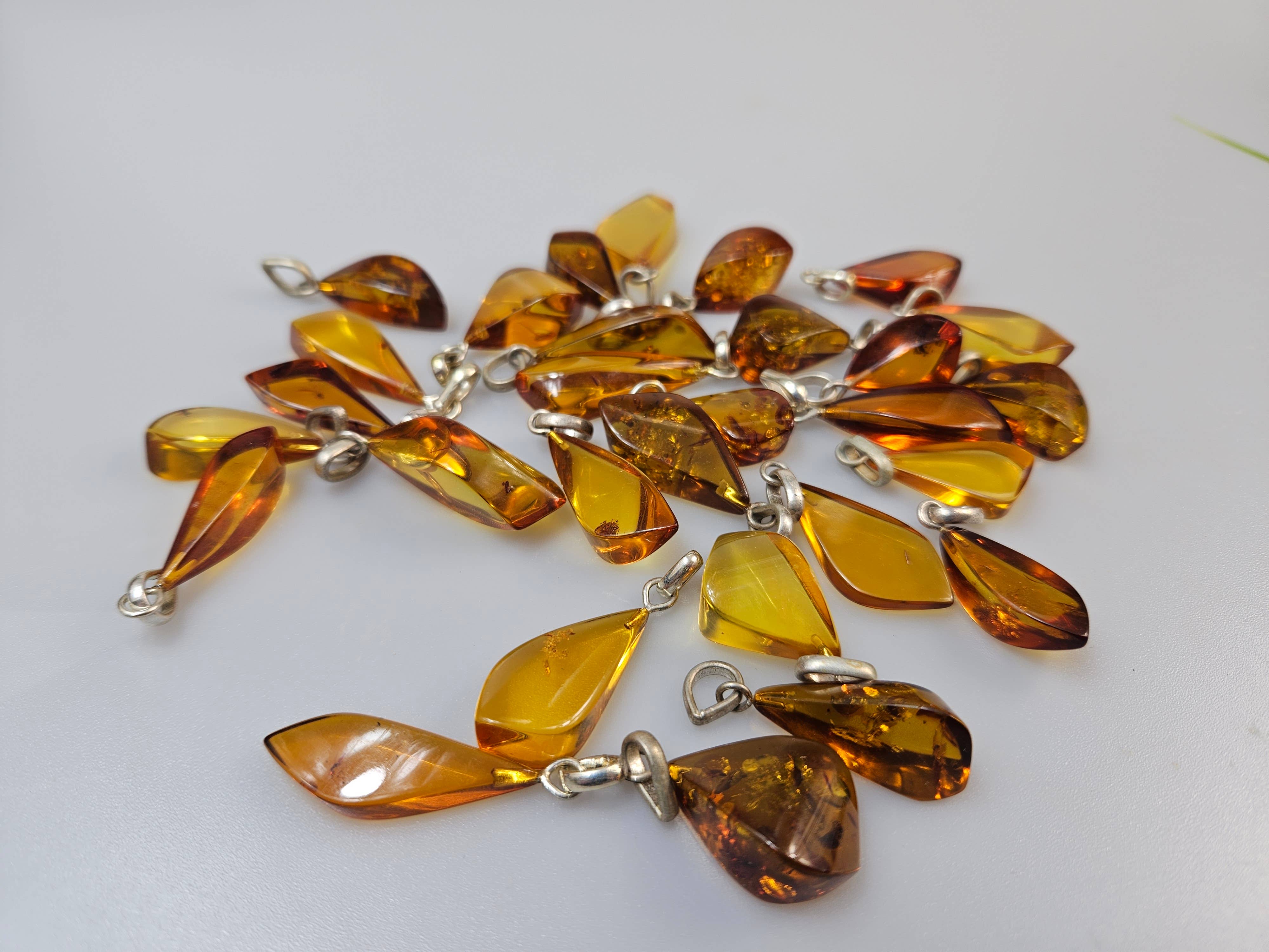 AmberLithuania - Wholesale Individual Charm/Pendant - Amber pendants. Real Baltic Amber necklace 1 psc7