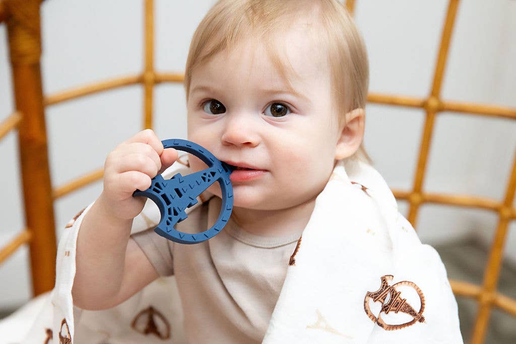 Gummy Chic – wholesale Teether (not clip-on) – Baby – Vintage-inspired Paris Tower Teether - Nursery Baby Gift9