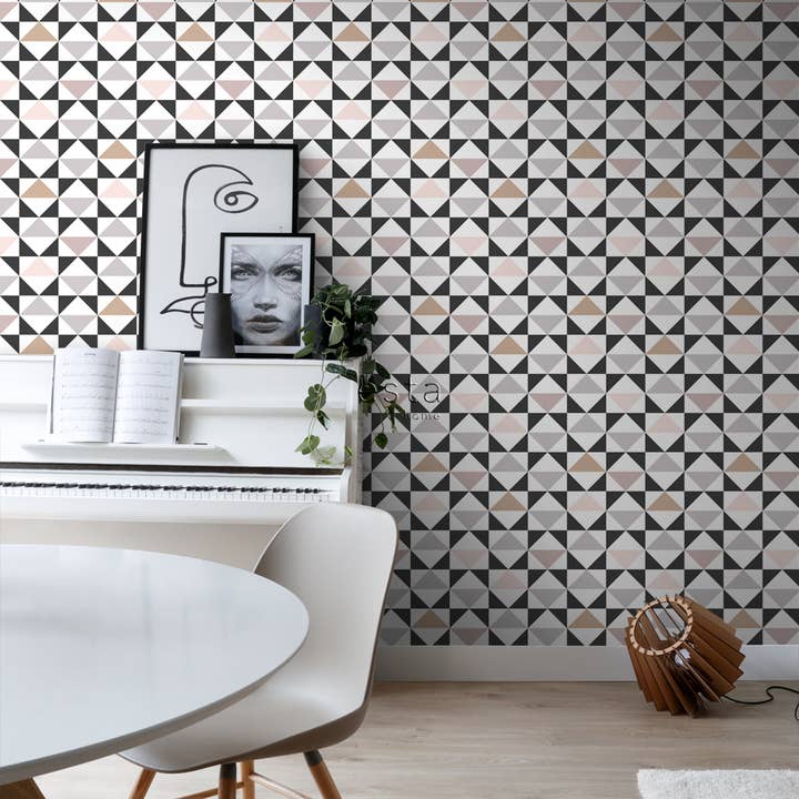 The Design Department b.v. - Wholesale Behangrol - Behang grafische driehoeken