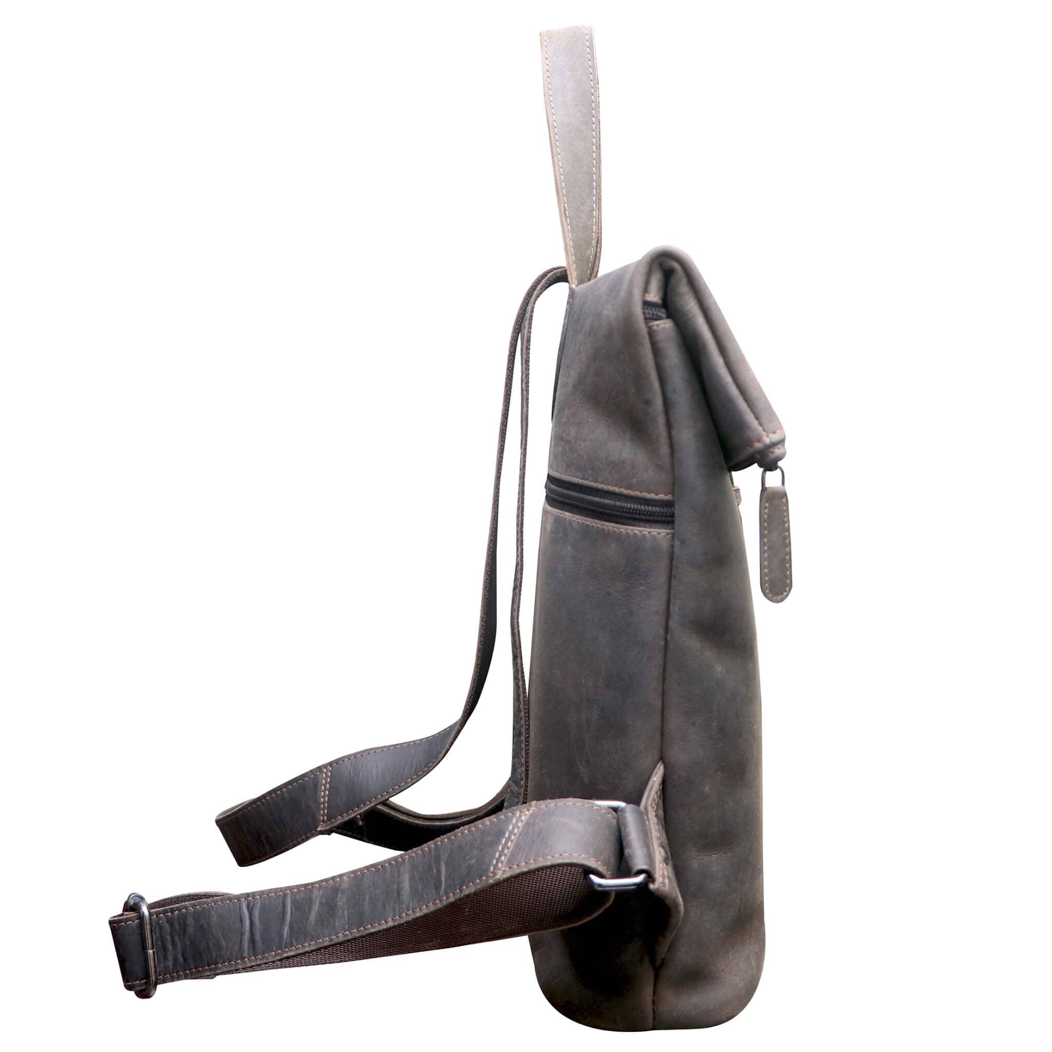 Greenwood – Engroshandel Rygsæk - Dame – Sandy Lille Rygsæk med Rullelukning Pige Læderrygsæk Dame Moderne21