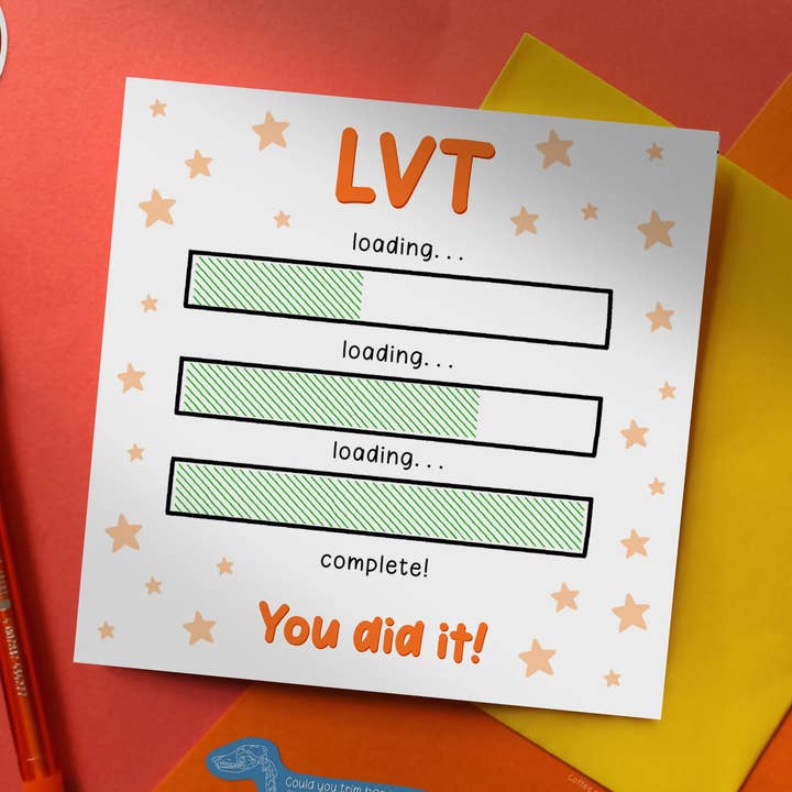 LVT Loading Graduation Card | Veterinary Cards for wholesale by Coffee and a Catfish