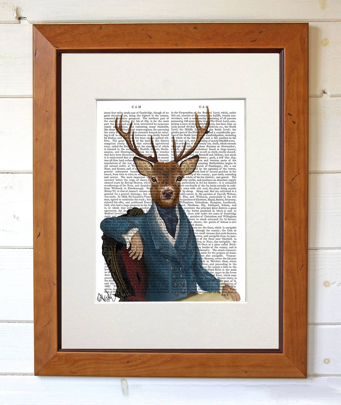 FabFunky Ltd - Wholesale Art Print - Distinguished Deer Portrait, Book Print / Art Print1