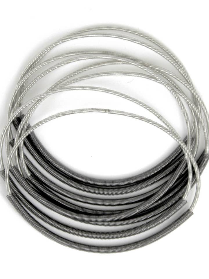 Silver PW Bangle Bracelet with Slate Sleeve for wholesale by Sea Lily