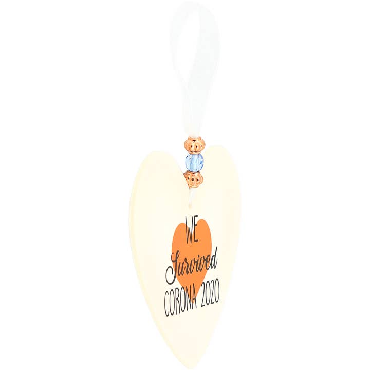Pavilion - Wholesale Ornament - We Survived - 3.5" Heart-Shaped Ornament