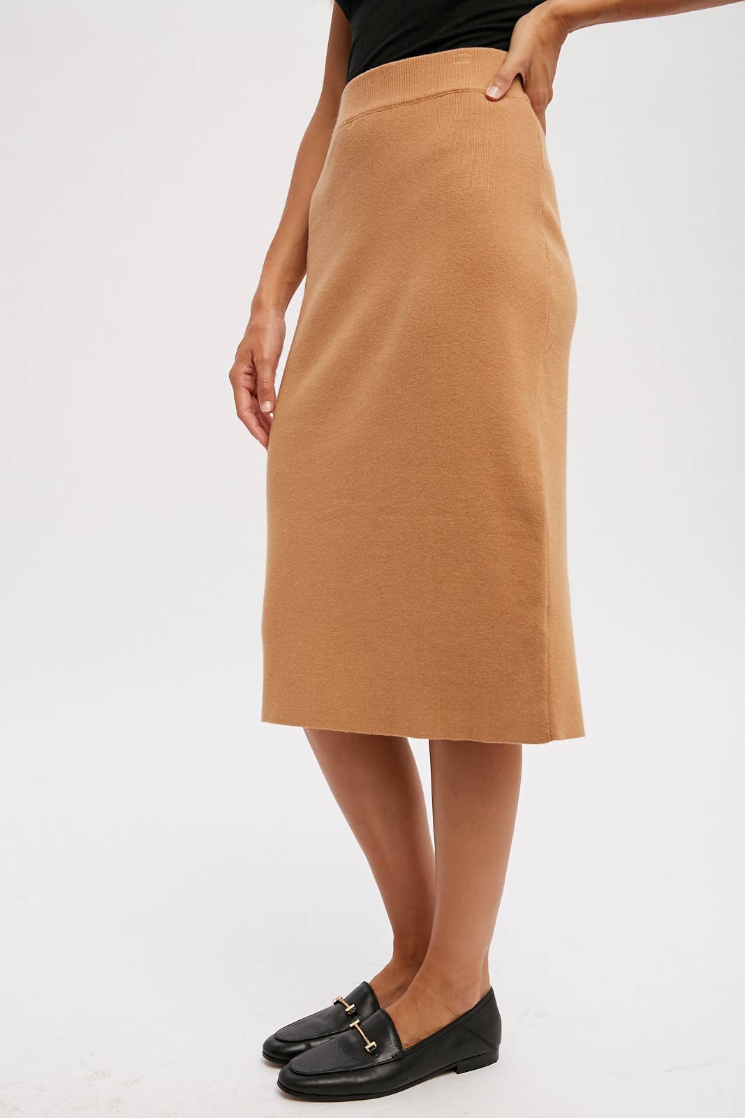 Bluivy - Wholesale Skirt - Women's - H LINE MIDI SWEATER SKIRT2