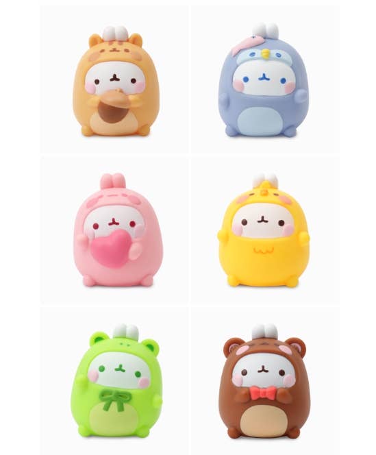 K-Wonderland – Engroshandel Legetøjsfigurer - Børn – Molang & Animal Friends tilfældige figurer - samleserie6