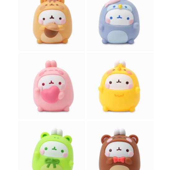 K-Wonderland – Engroshandel Legetøjsfigurer - Børn – Molang & Animal Friends tilfældige figurer - samleserie6